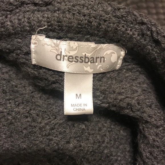 Dress barn heather gray button up cardigan med - Picture 3 of 3